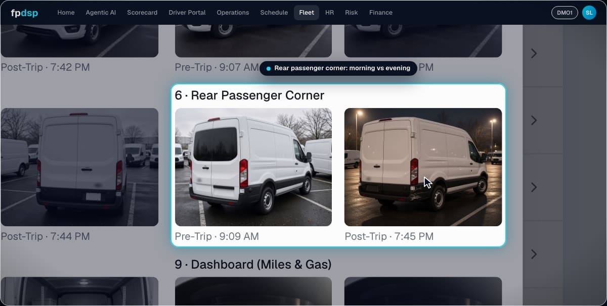 Fleet Management demo: Every van. Every check. Every photo.